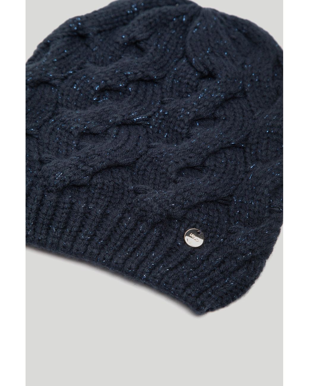 Liu Jo Liu Jo Midnight Blue Knitted Hat | Lyst