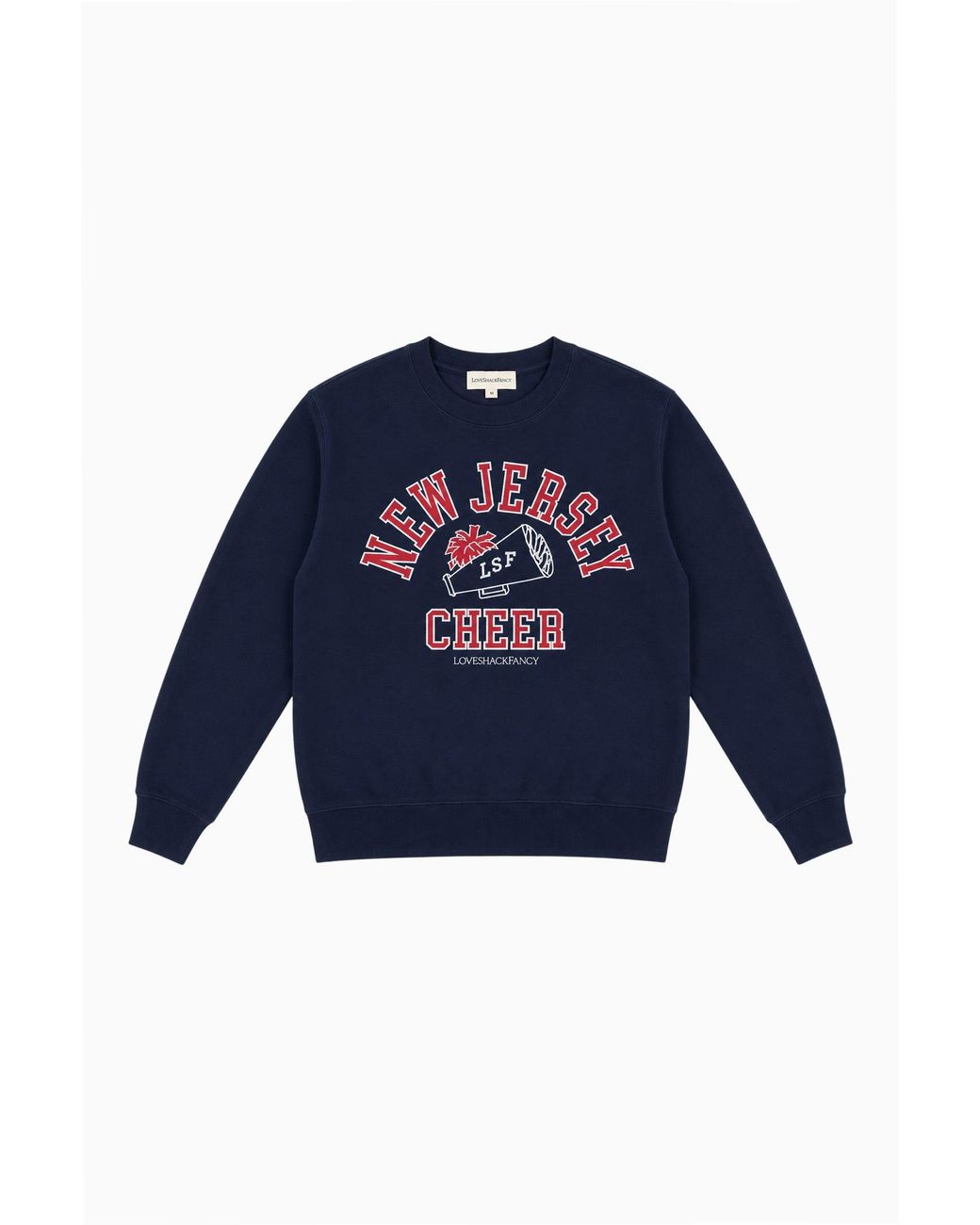 LoveShackFancy Blue First Port New Jersey Cheer Pullover For