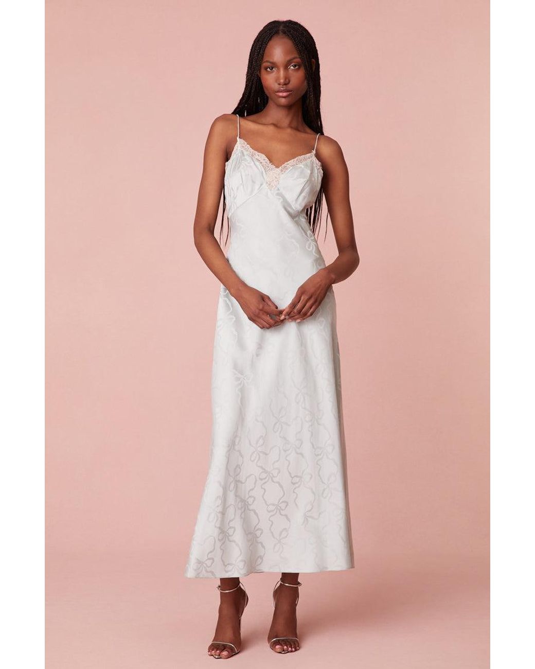 Manuela Midi Slip Dress - Wild Orchard