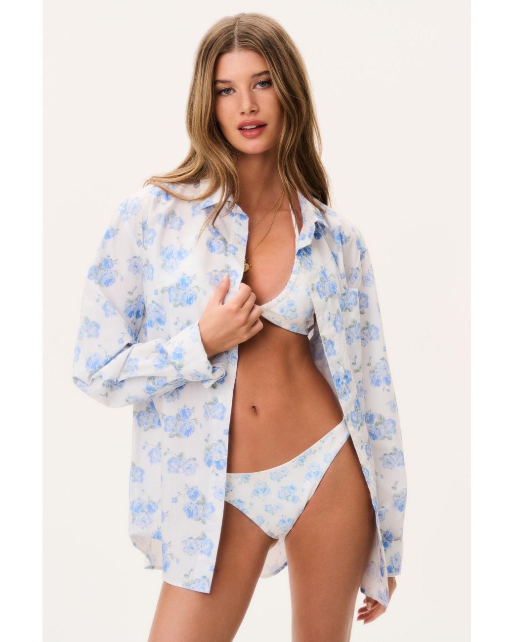 LoveShackFancy White Hudley Shirt For