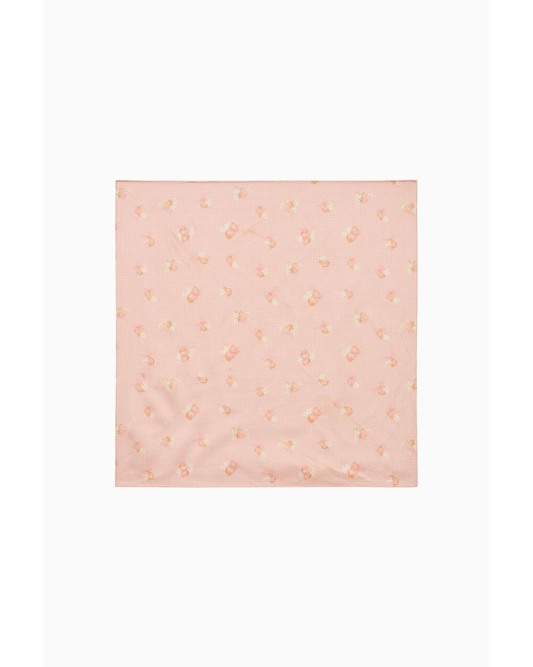 LoveShackFancy Pink Clem Printed Cotton Head Scarf For