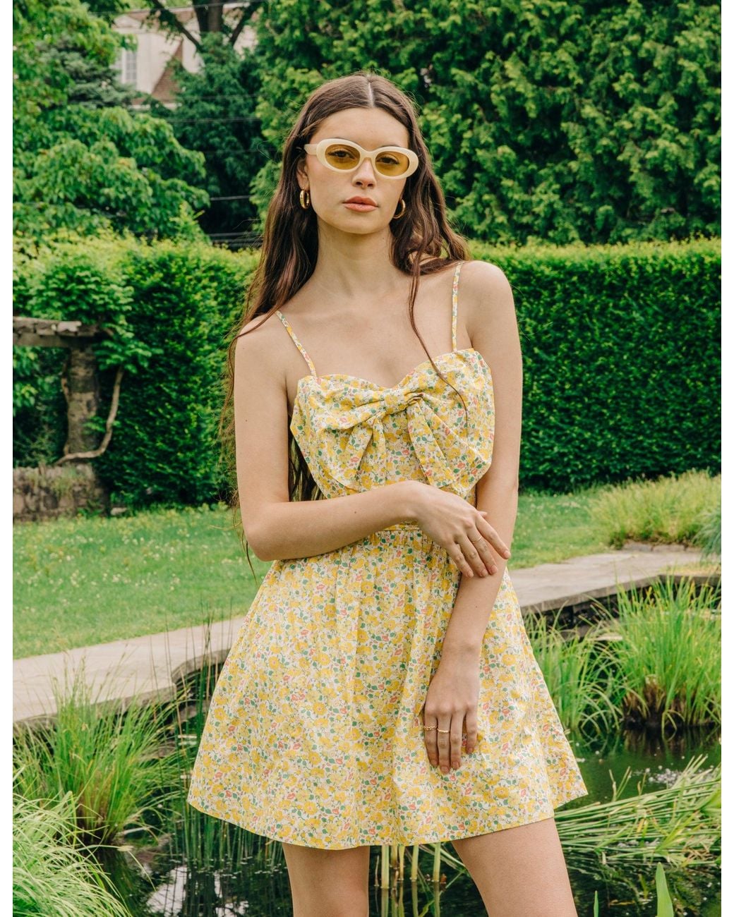 LOVE THE LABEL Dolcia Mini Dress in Green | Lyst