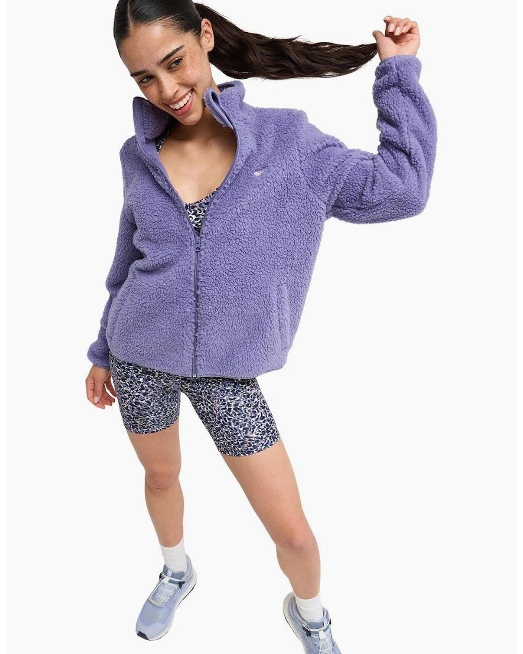 Roxy Blue Waves Of Warmth Polar Full Zip Fleece