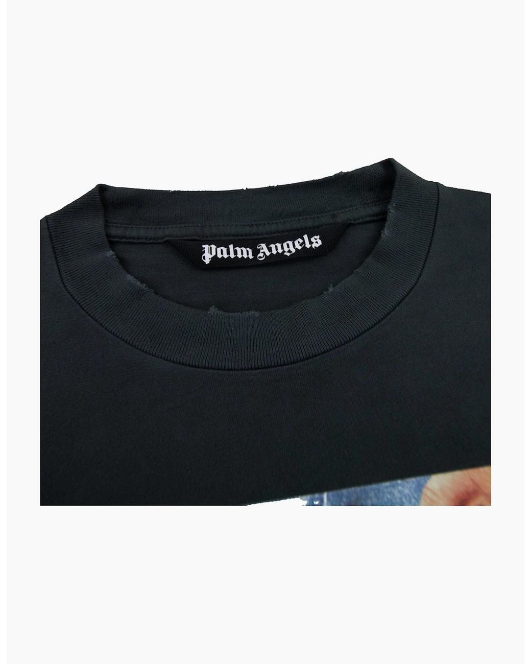 Palm Angels Black Dice Game Classic T Shirt Multi for men