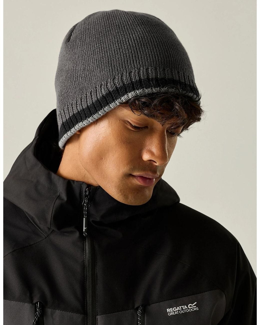 Regatta Gray Balton Iv Beanie for men