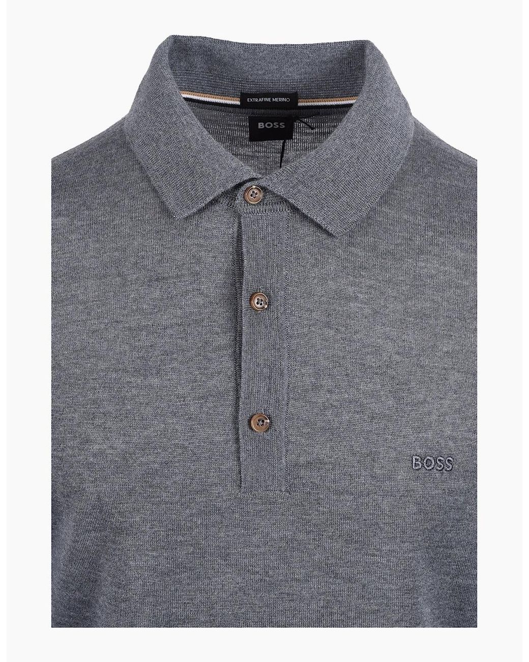 Boss Gray Boss Boss H Lancione Polo Medium for men