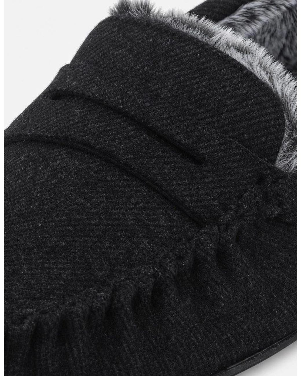 Totes Black Toasties Soft Herringbone Moccasin Slipper Moccasins Charcoal for men