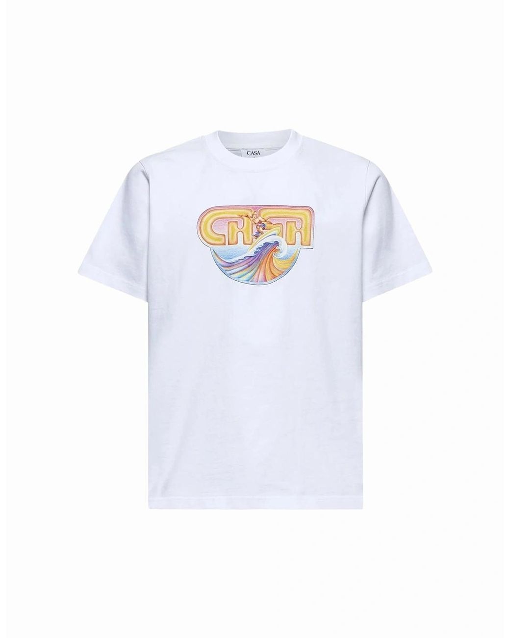 Casablanca White Casa Surf Printed T-Shirt for men