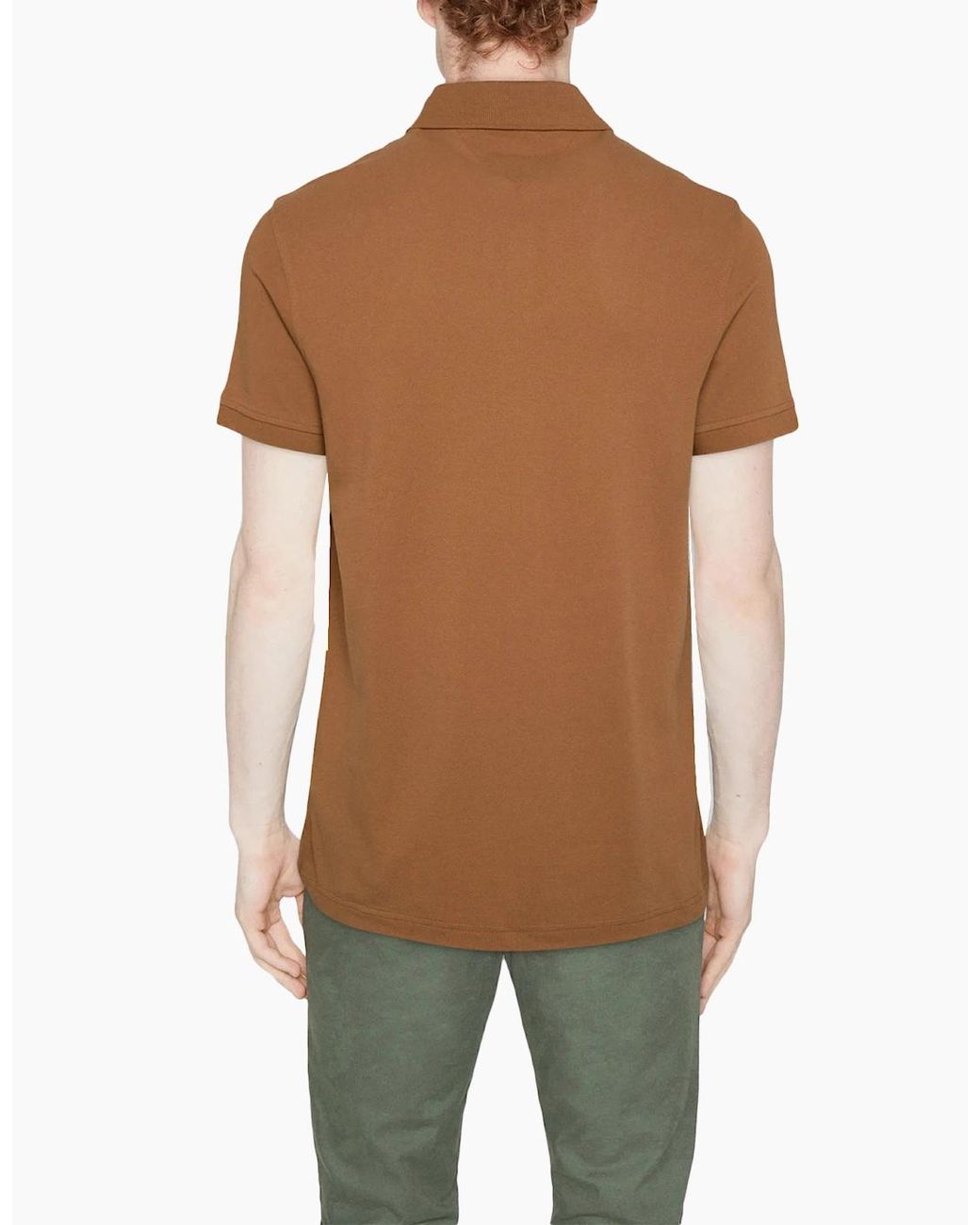 Tommy Hilfiger Brown Polo Shirts Golf Top