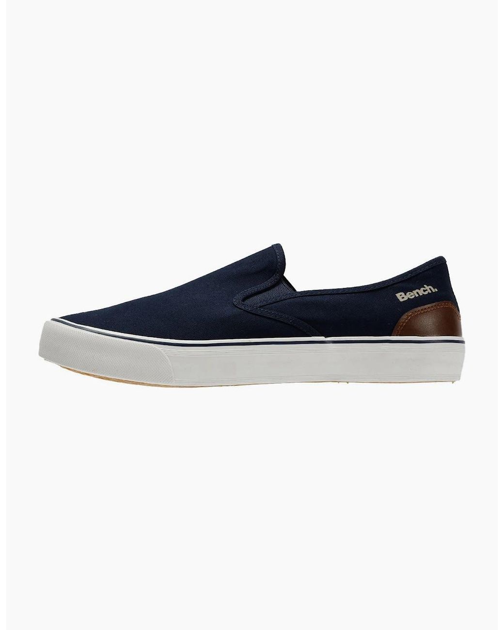 Bench Blue Dalton Canvas Slip On Trainers for men