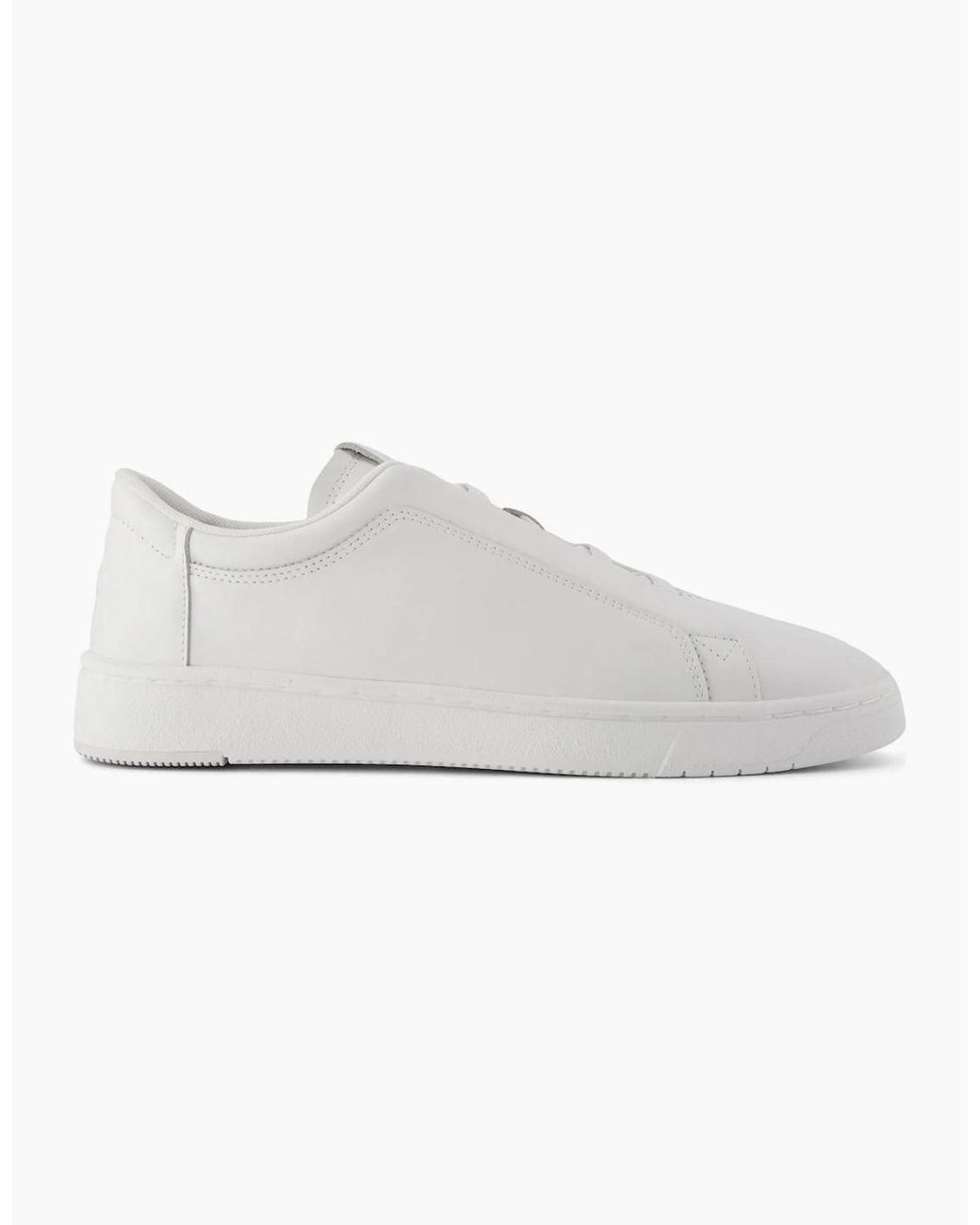 TOMS White Trvl Lite Miles Slip On Leather Sneaker for men