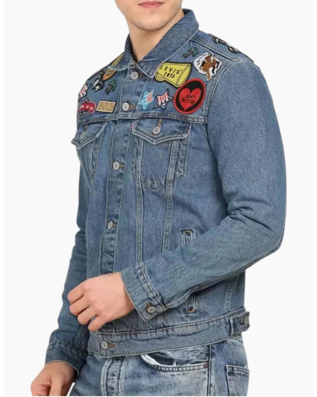 Levi's Blue Levi's S5749 Denim Jacket Cotton Casual Trucker