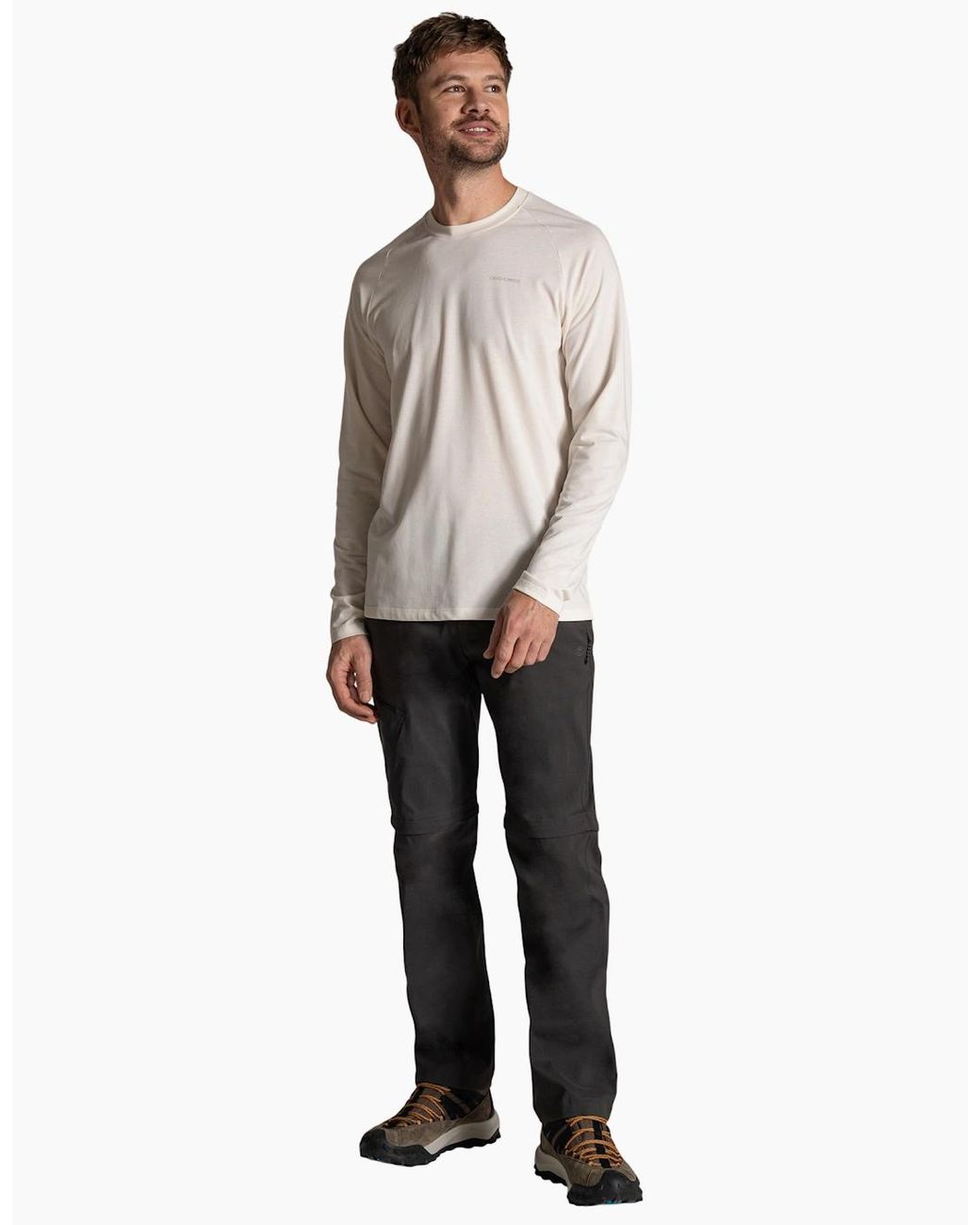 Craghoppers Gray Kiwi Pro Iii Convertible Trousers for men