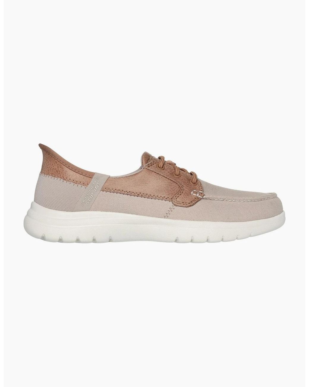 Skechers Brown On-The-Go Flex Palmilla Boat Trainers