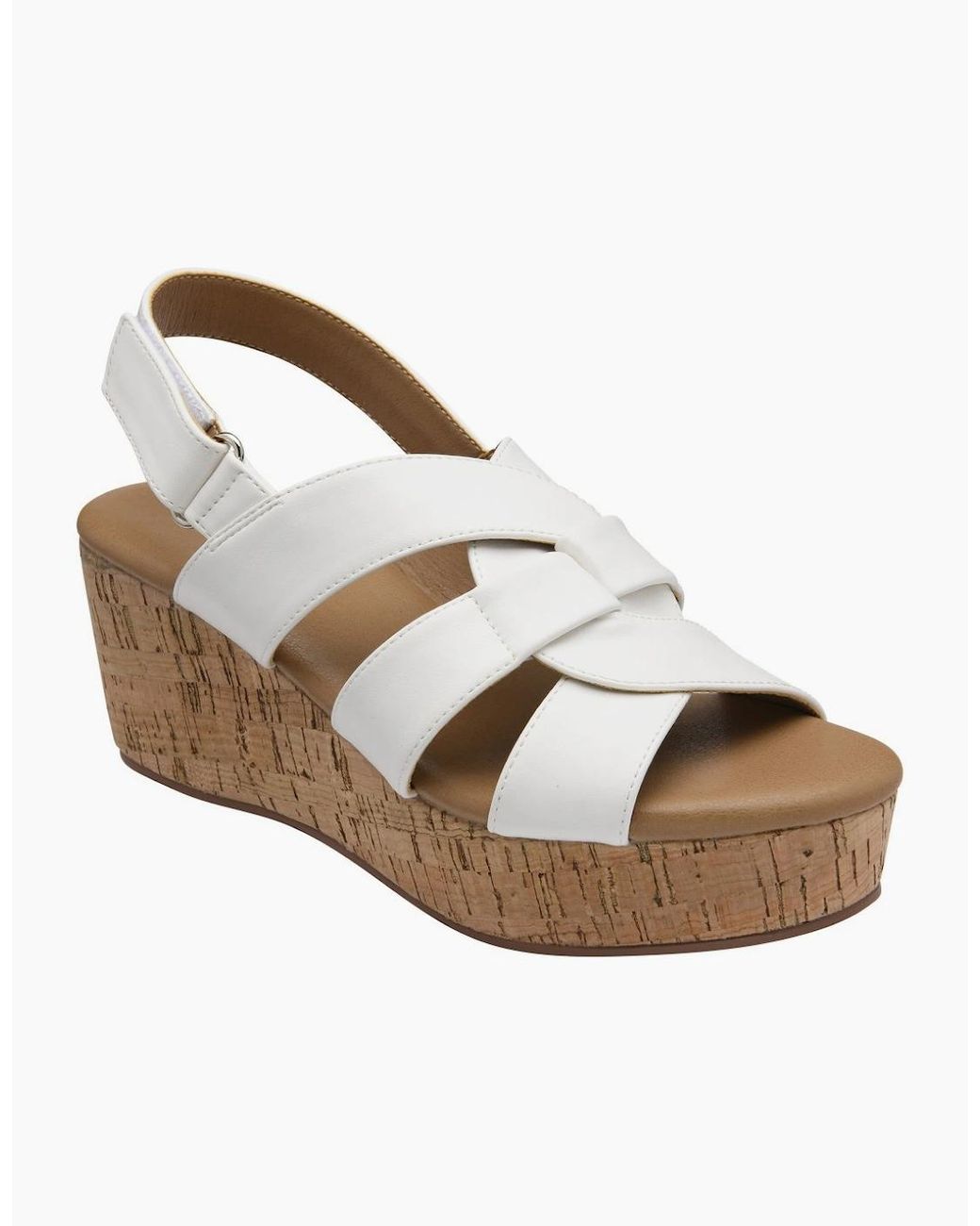 Lotus Metallic Thora Wedge Sandals