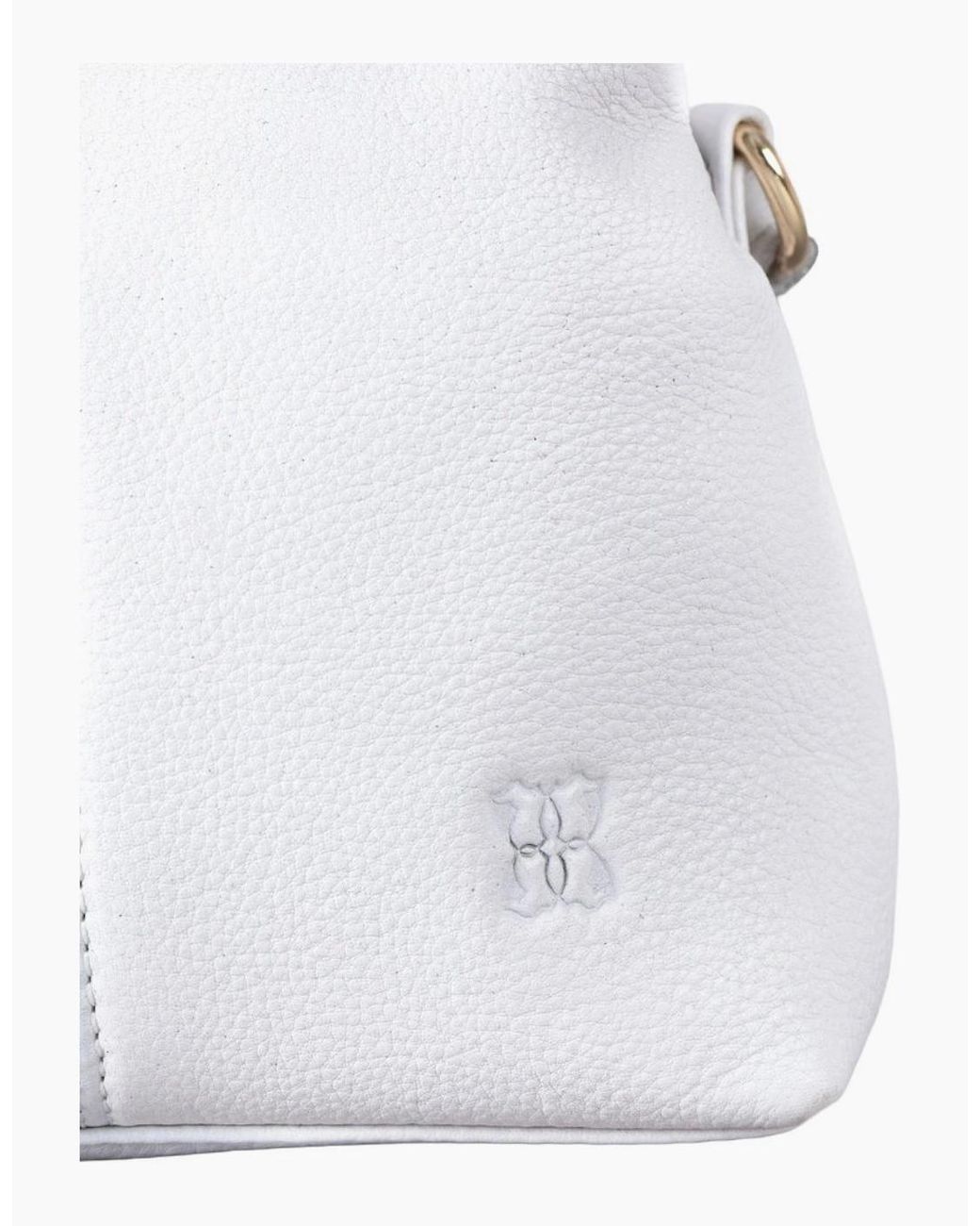 Lakeland Leather White Eden Crossbody Bag
