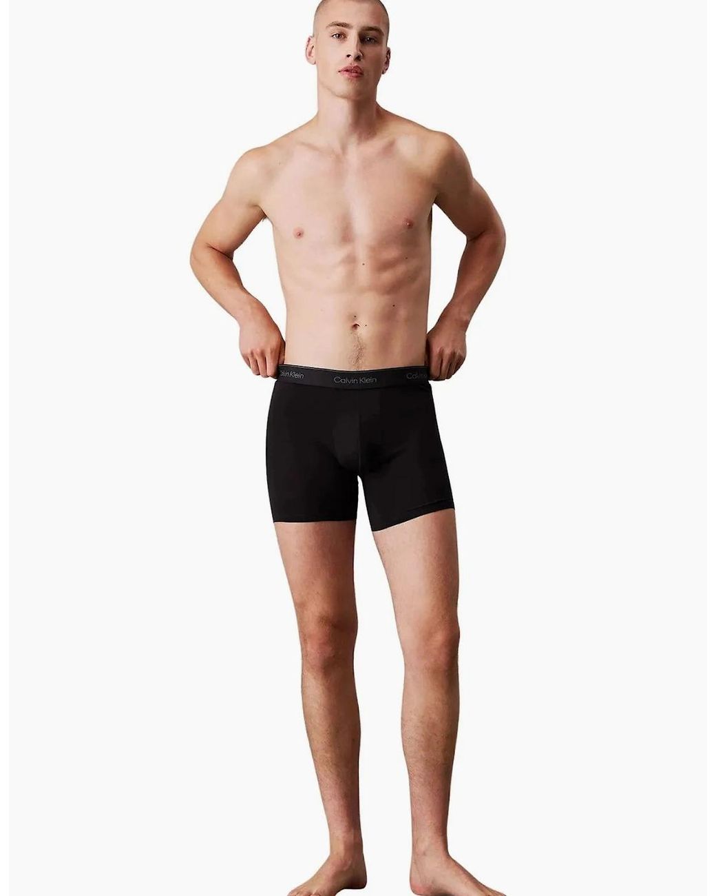 Calvin Klein 3-Pack Icon Cotton Stretch Boxer Briefs, /Glacier/Bluebell for men