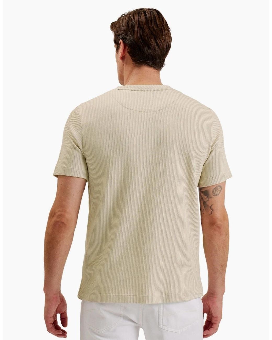 Ted Baker Natural Heynes Regular Fit Textured T-Shirt for men