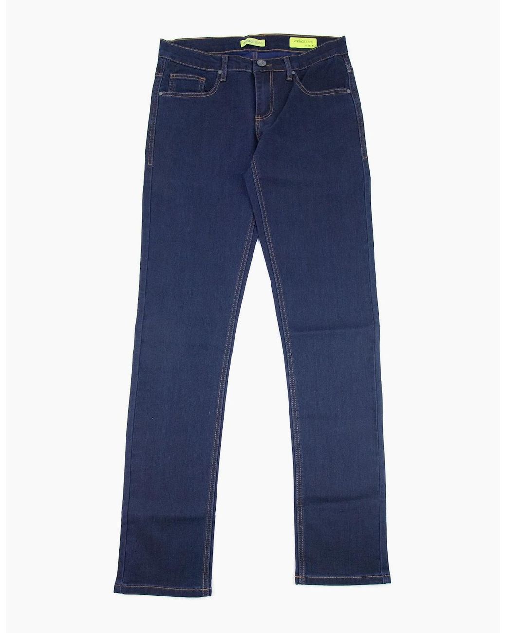 Versace Blue Jeans Slim Fit Stretch Denim Jeans Dark Denim for men