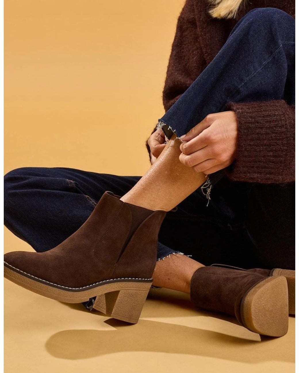 Hush Puppies Black Felicia Chelsea Boot Chelsea Boots Chocolate