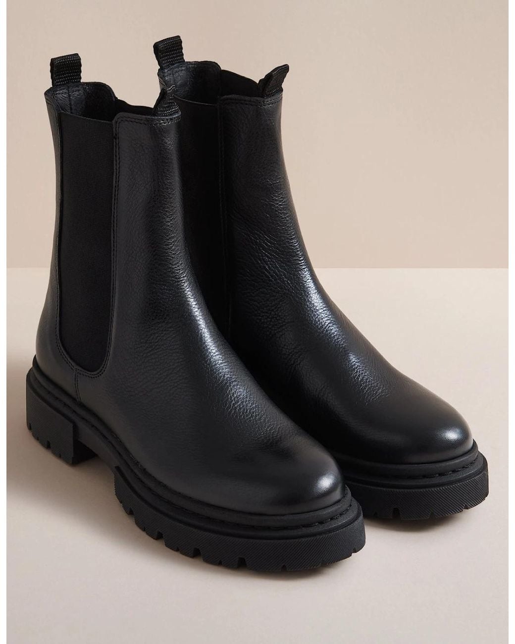Hudson Black Blake Leather Chelsea Boot