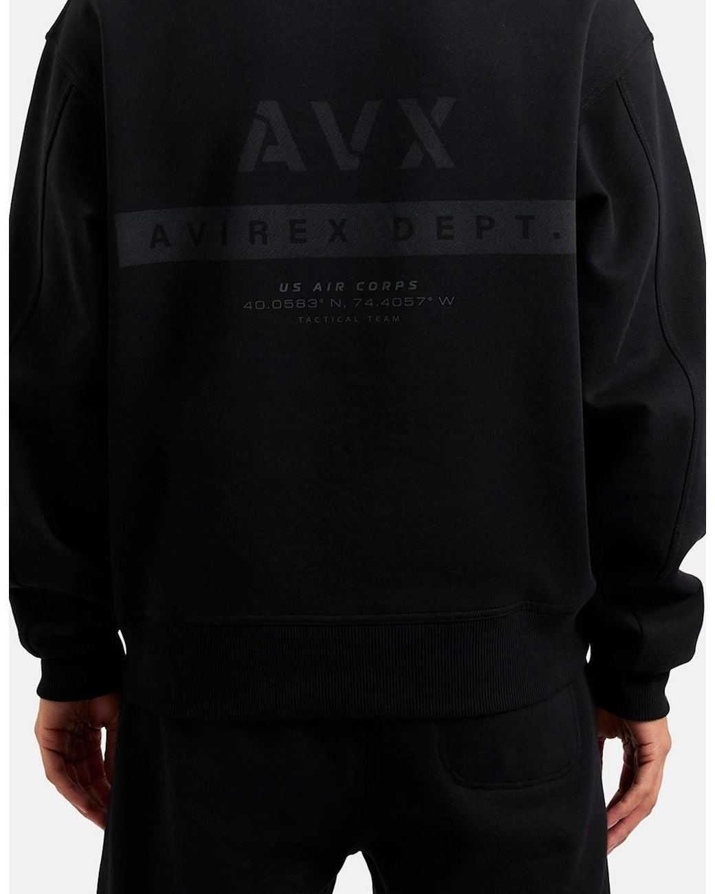AVX Black Tex Sweatshirt for men