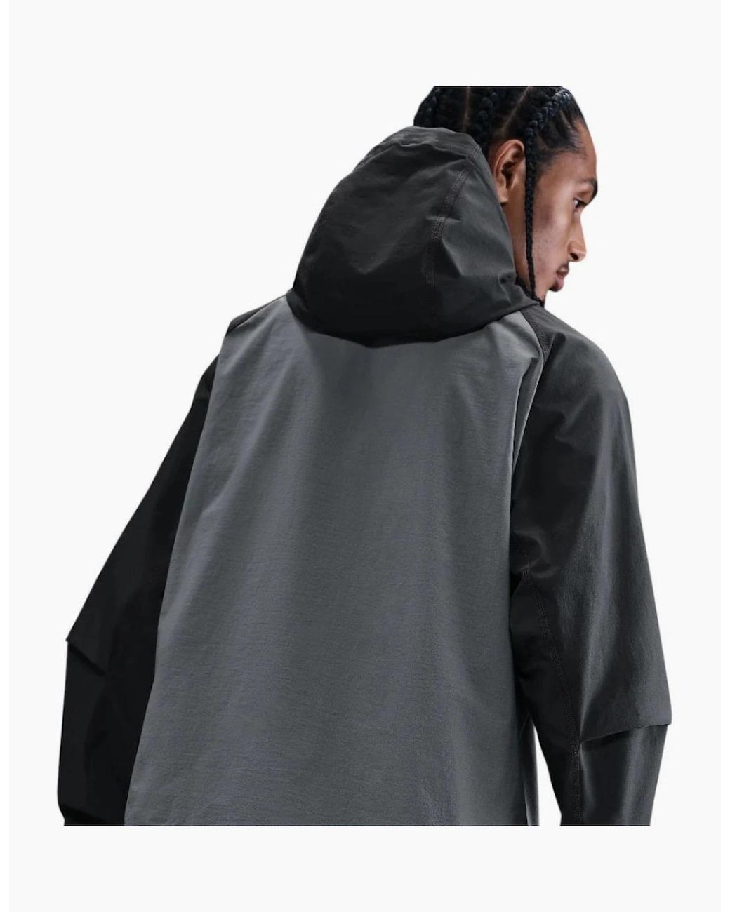 Nike Gray Tech Windrunner Woven Smoke Jacket for men