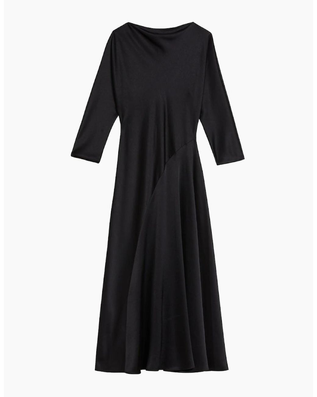 Ted Baker Black Avelli Curve Seam Detail Midi Dress
