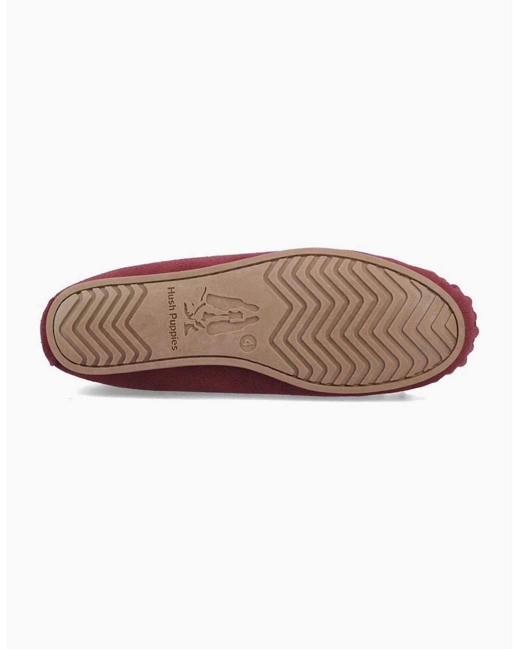 Hush Puppies Red Allie Moccasins Wine