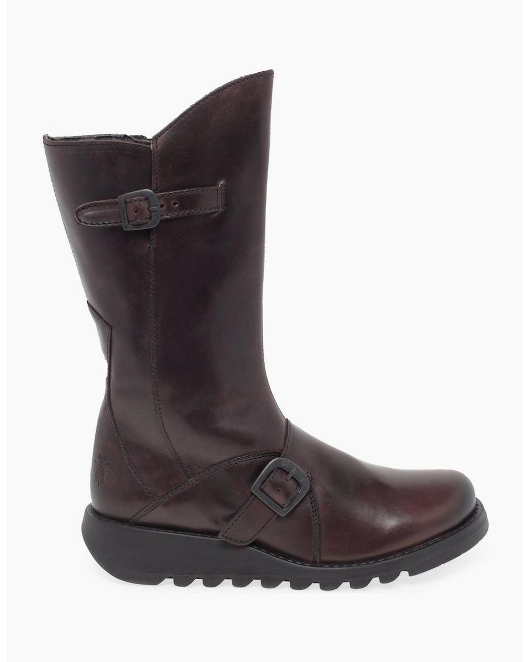 Fly London Brown Mes 2 Leather Calf Boots