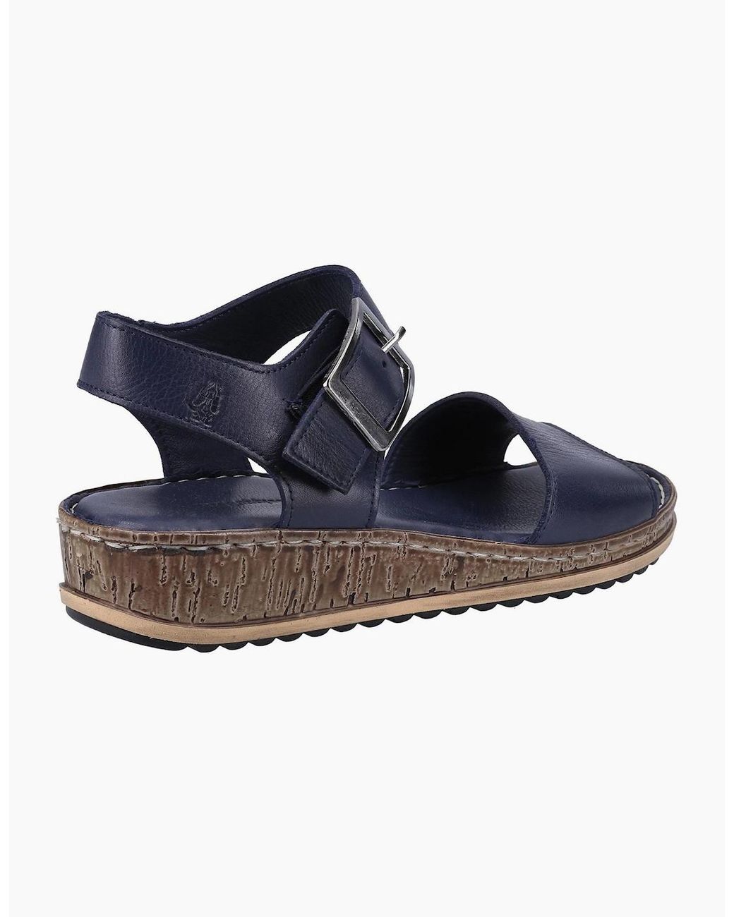 Hush Puppies Blue Ellie Leather Sandals