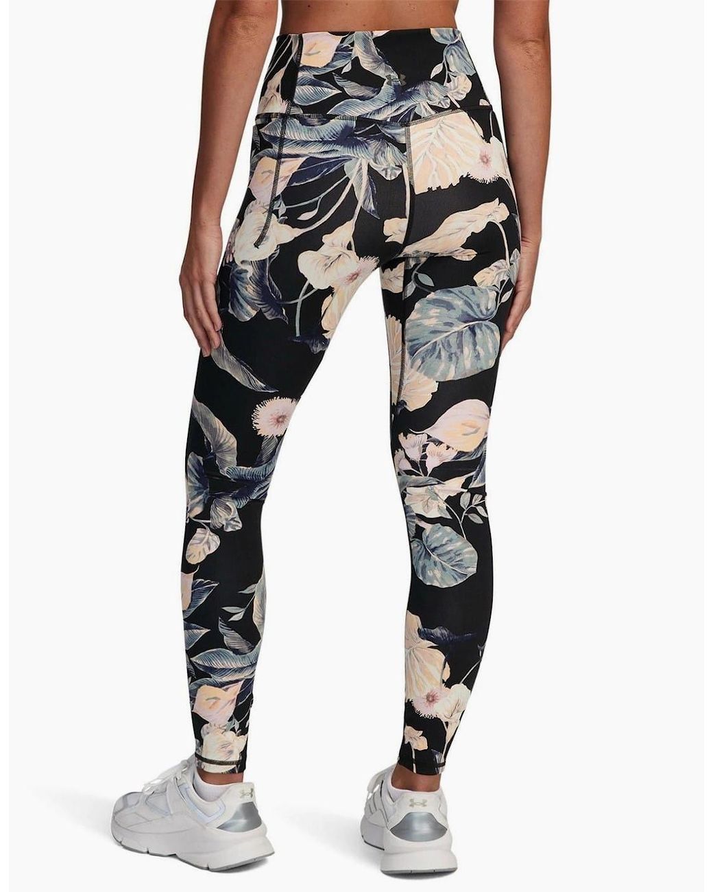 Under Armour Black Meridian Floral Patterned Leggings