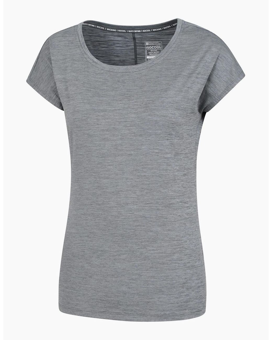 Mountain Warehouse Gray Ladies Panna Ii Uv Protection Loose T-Shirt