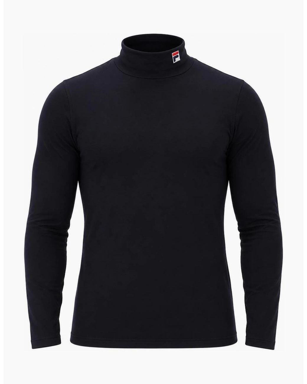 Fila Black 19Th Classic Roll Neck T-Shirt for men
