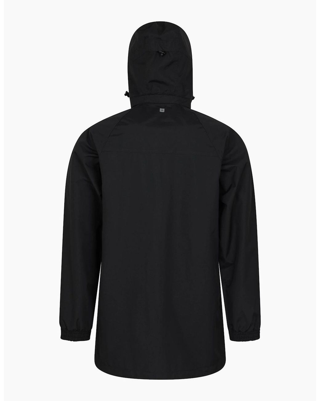Mountain Warehouse Black Glacier Ii Long Waterproof Jacket for men
