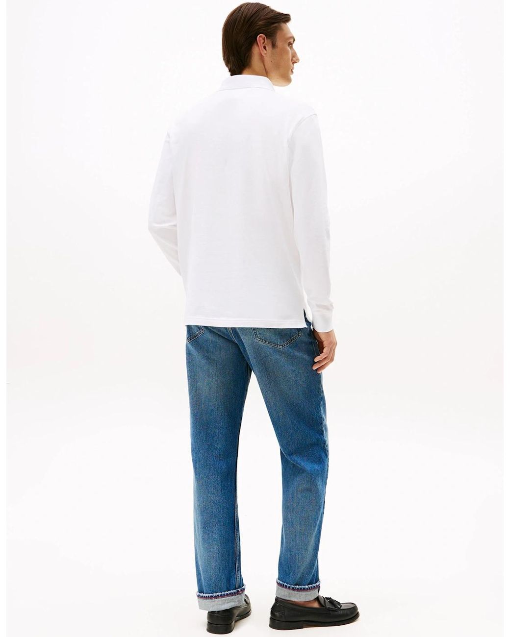 Tommy Hilfiger White 1985 Regular Long Sleeve Polo Shirt for men