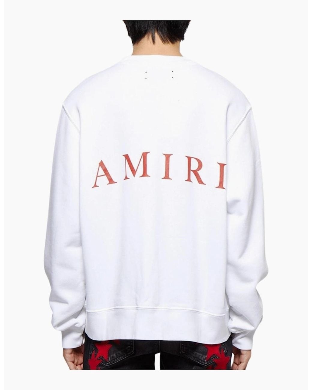 Amiri White Ma Logo Sweatshirt for men