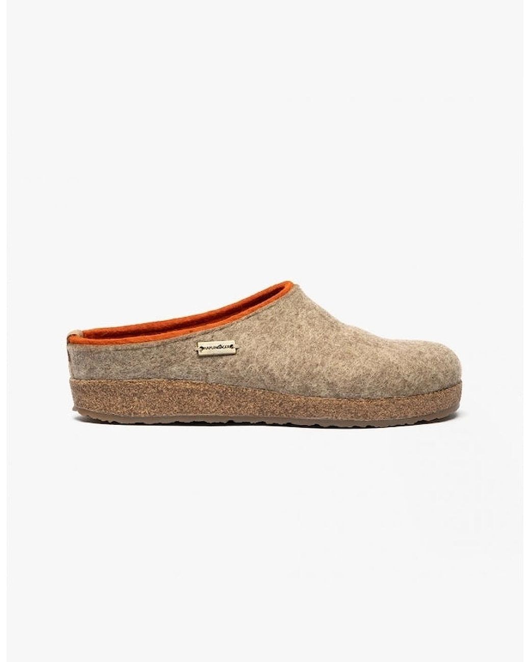 Haflinger White Kris Slippers Taupe