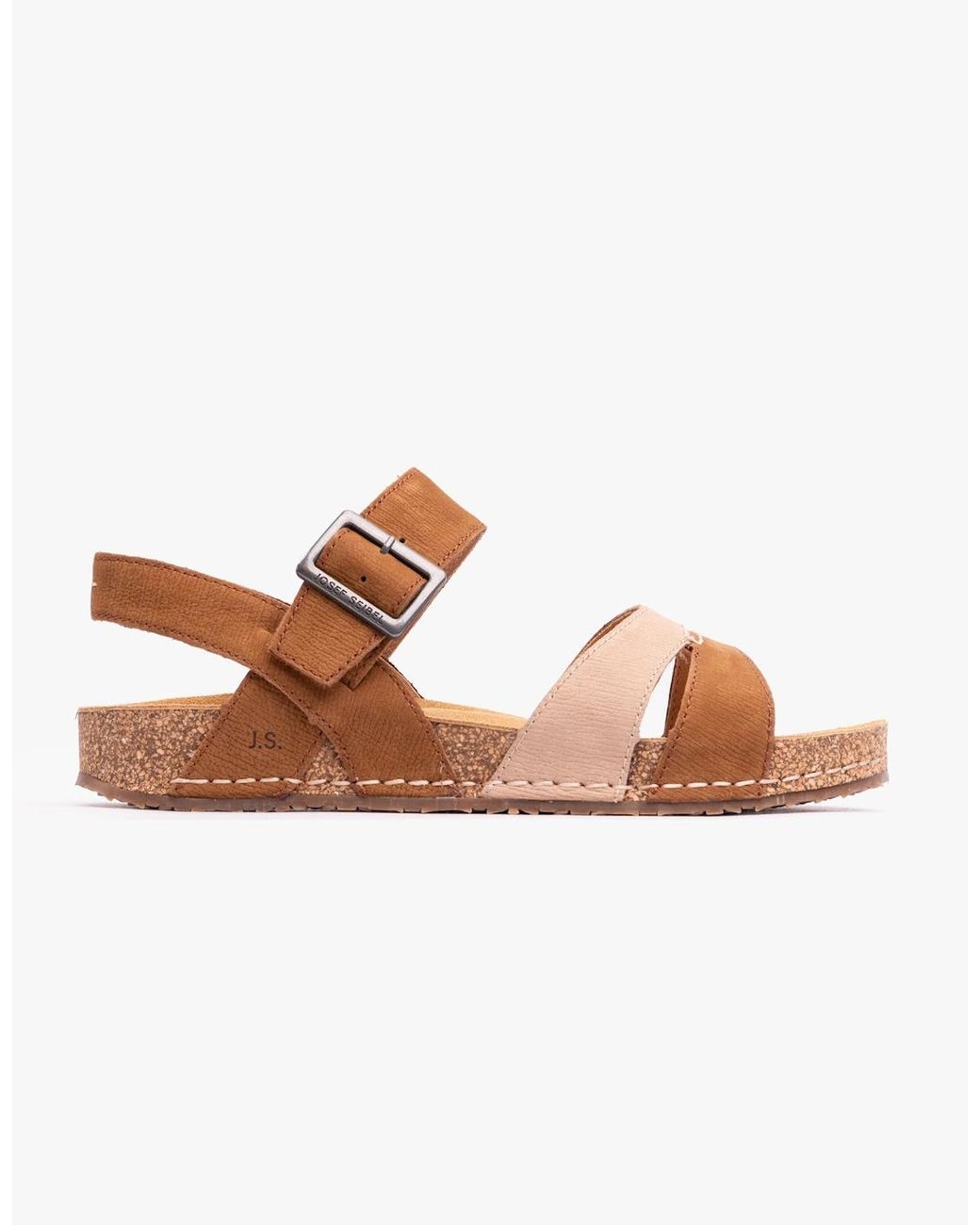 Josef Seibel Brown Hannah 01 Sandals Castagne-Kombi
