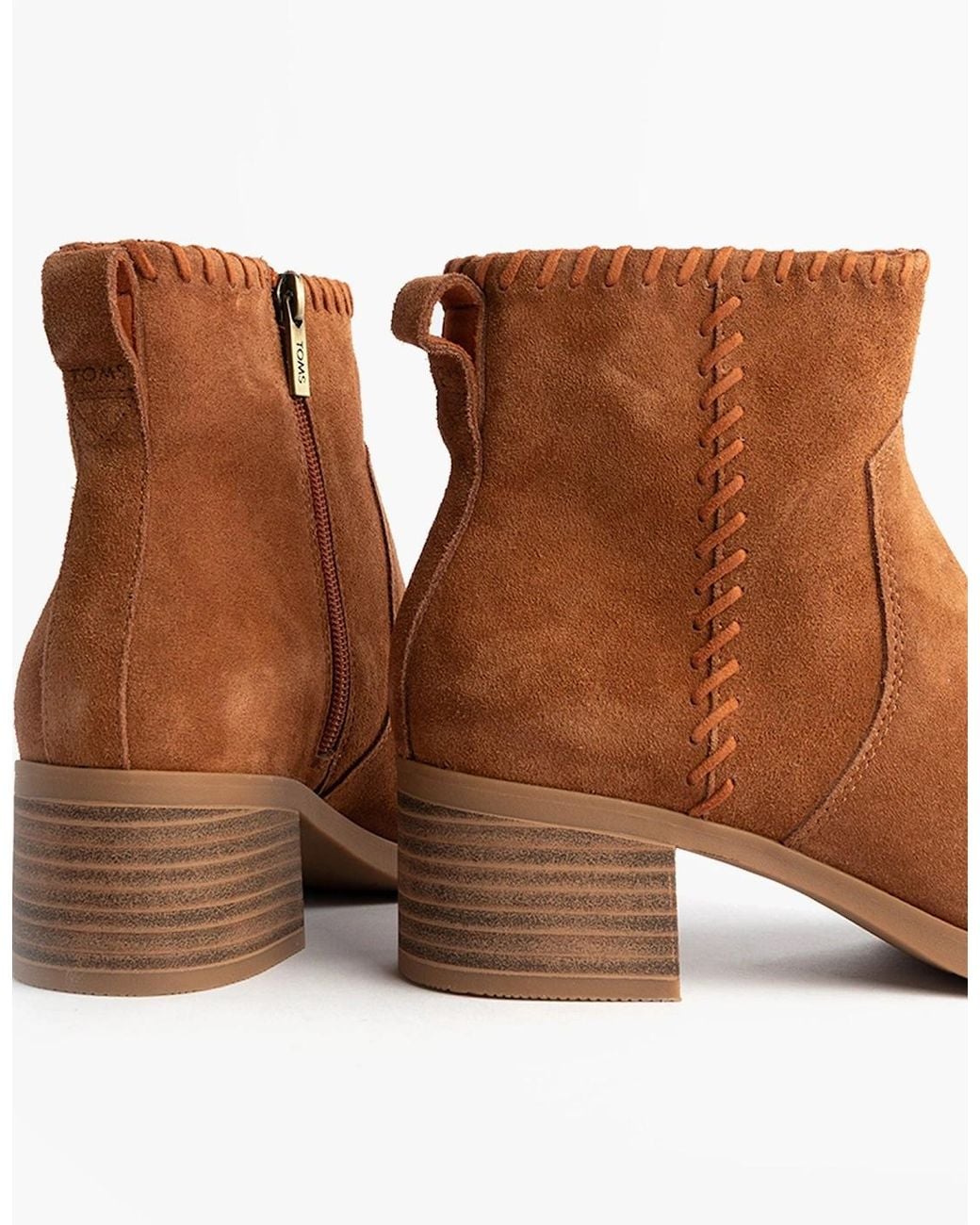 TOMS Brown Delilah Ankle Boots