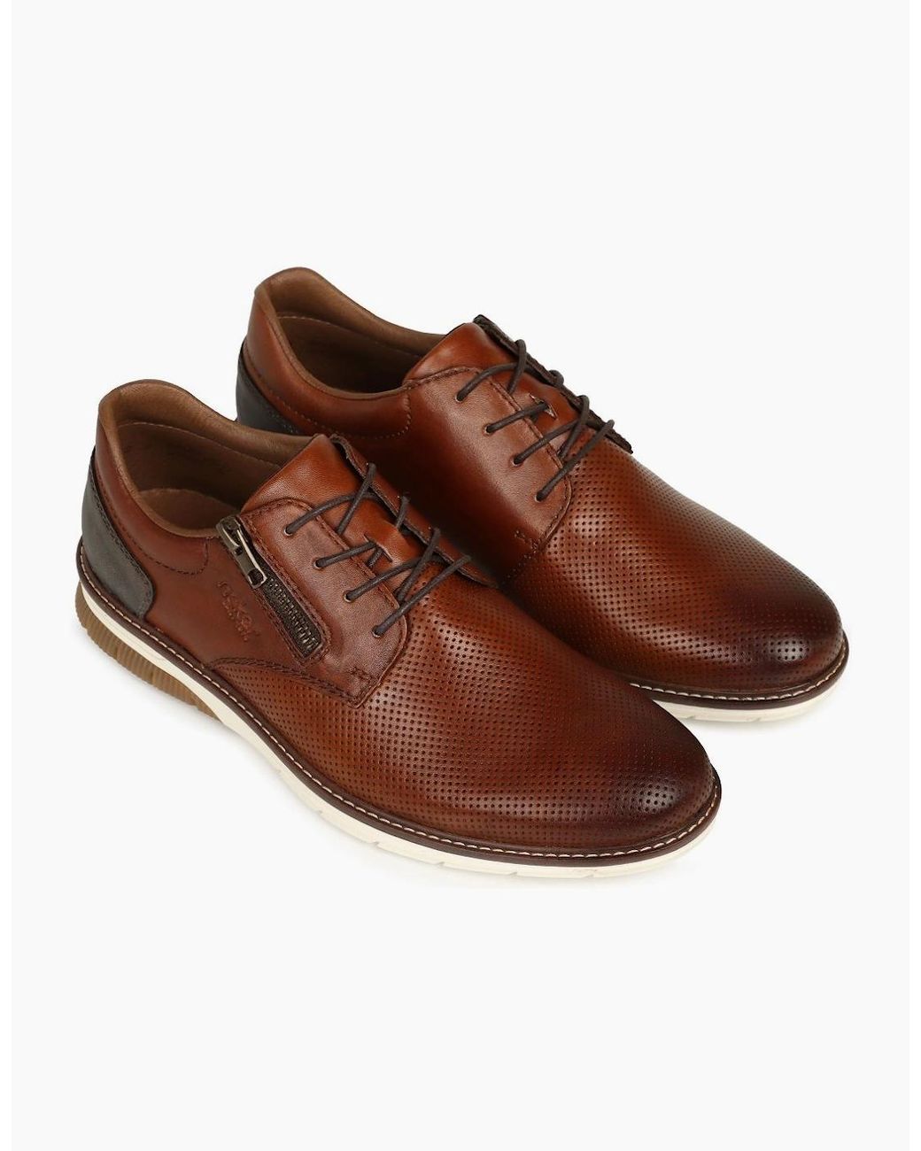 Rieker Brown Barton Shoes for men