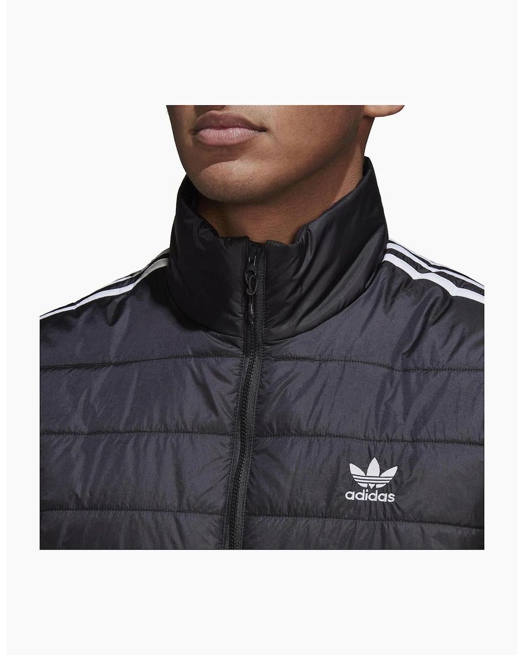 Adidas Black Originals Stand Up Collar Jacket for men