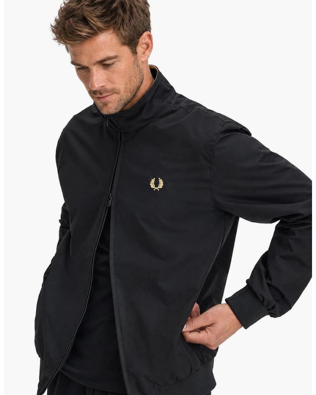 Fred Perry Blue Brentham Jacket for men