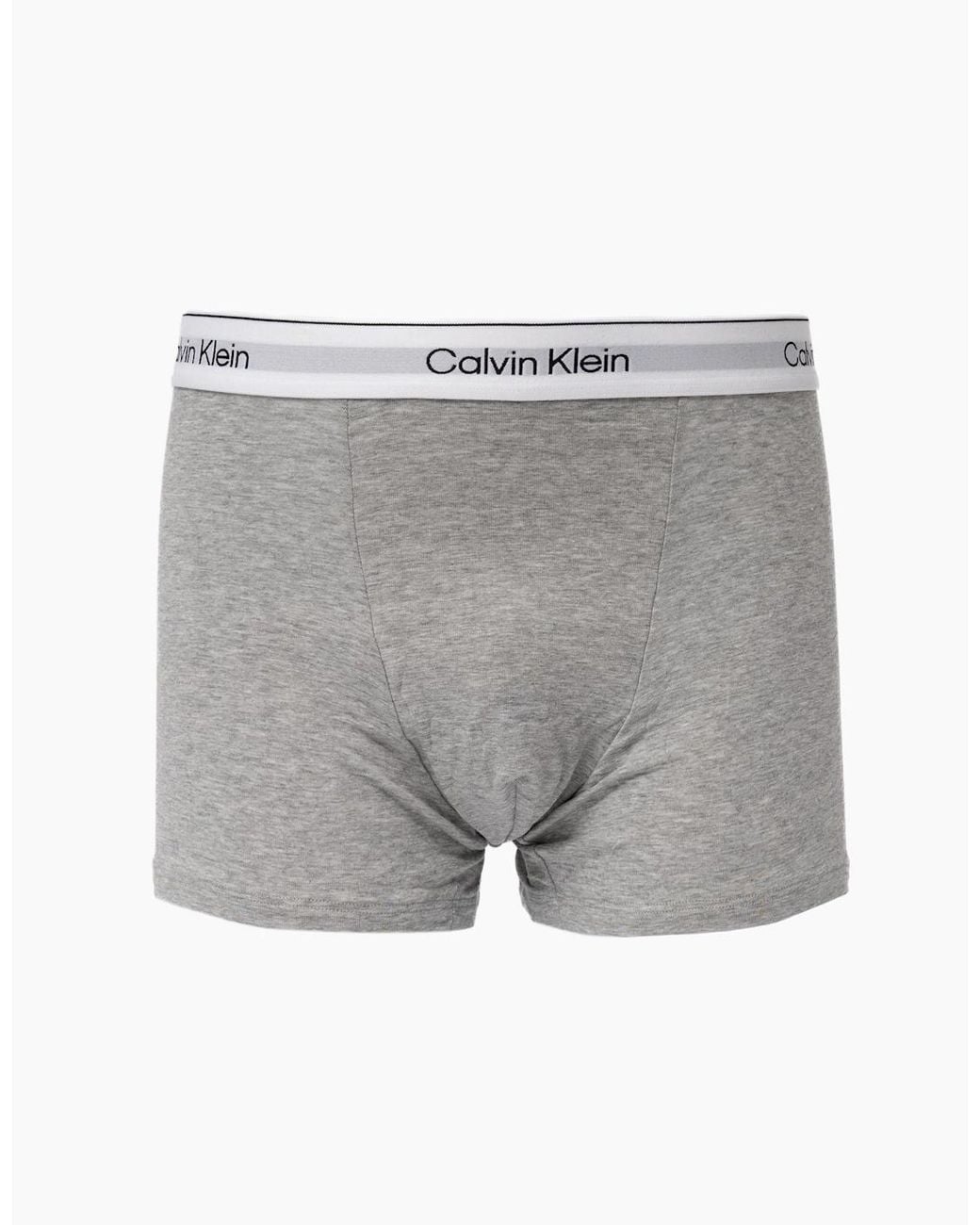 Calvin Klein Gray 5 Pack Icon Cotton Stretch Relaxed Fit Trunks for men