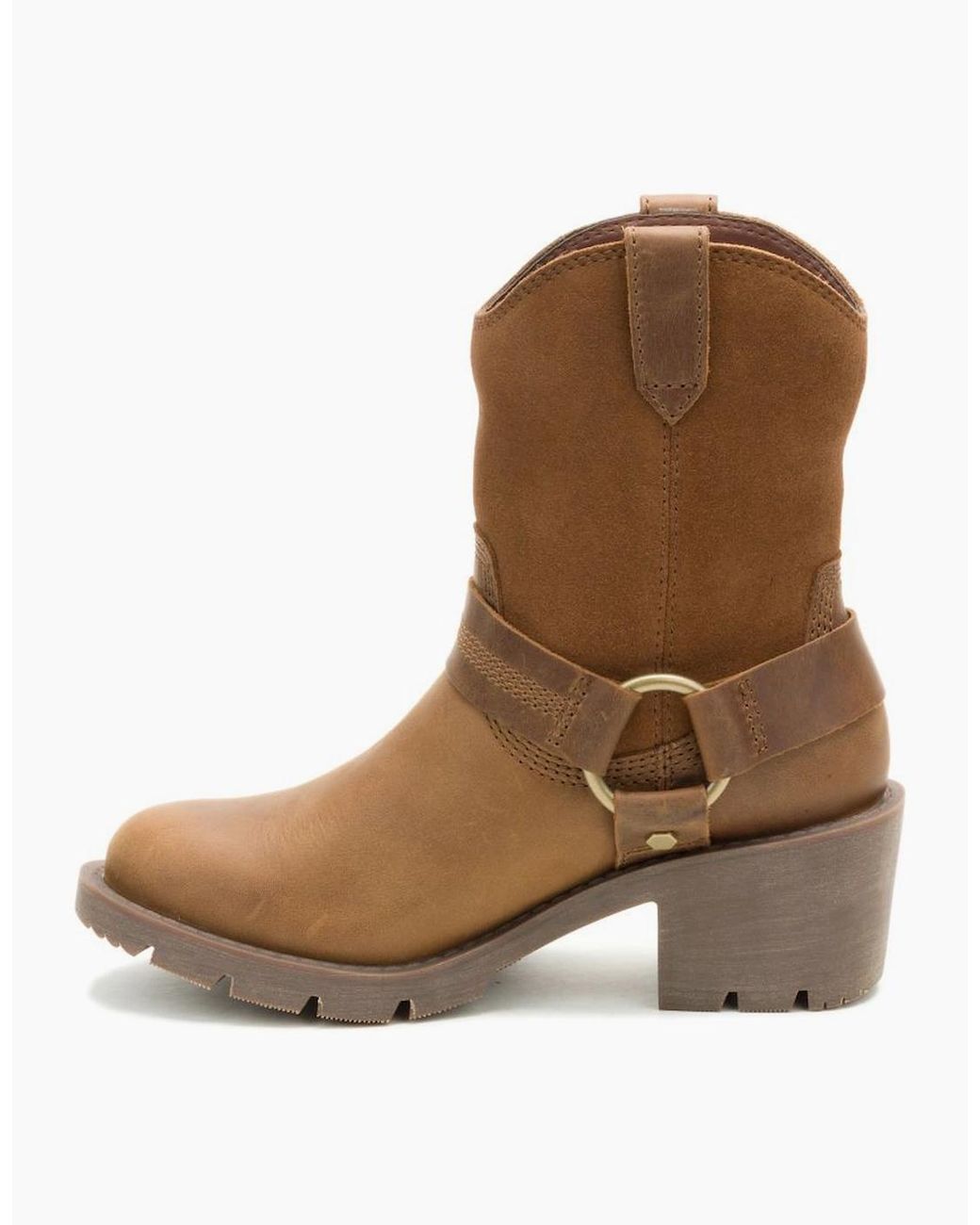 Caterpillar Brown Rewrite Harness P312299 Leather Nuthatch Boots