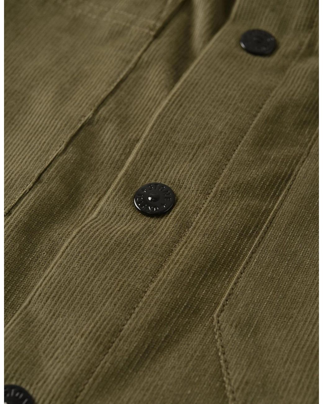 Stone Island Green Corduory 1200042 Shirt Khaki for men