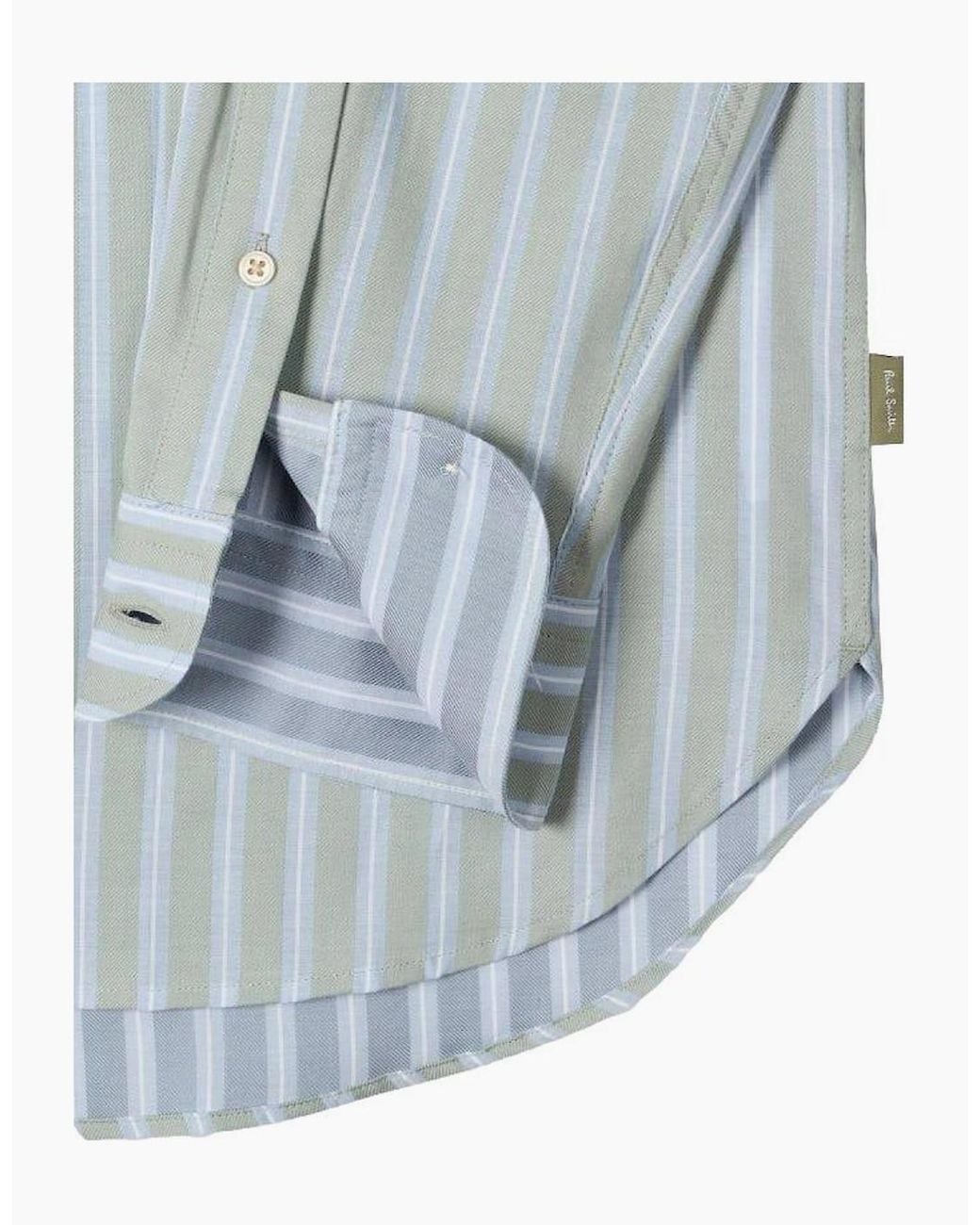 Paul Smith Blue Ps Reg Fit Stripe Shirt 34 Light for men
