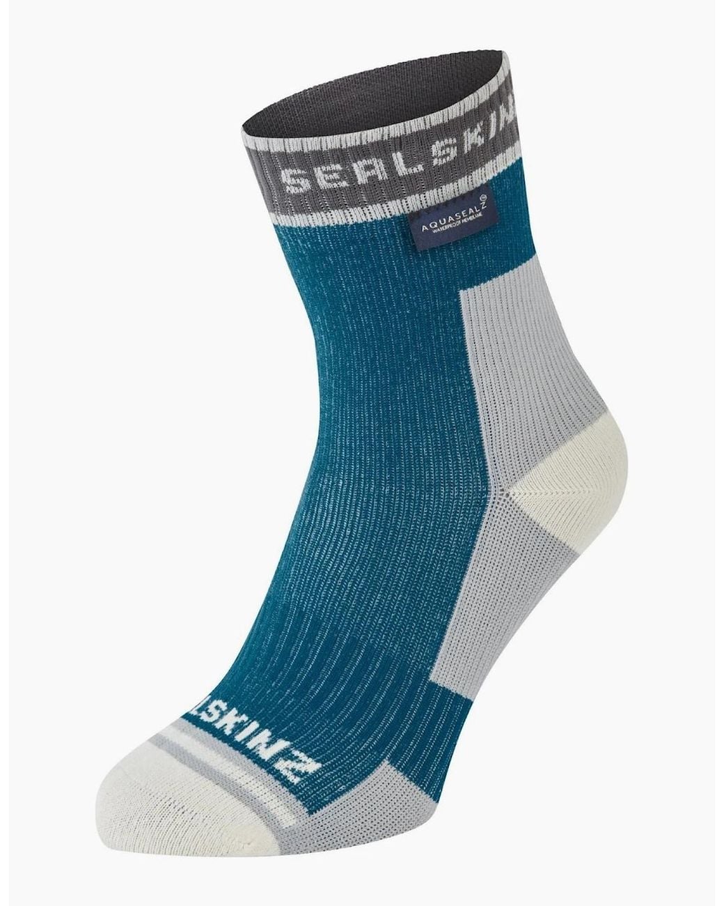 SealSkinz Blue Holverstone Waterproof Ankle Running Socks