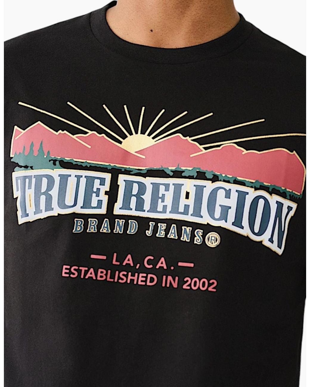 True Religion Black 700032 T Shirts for men