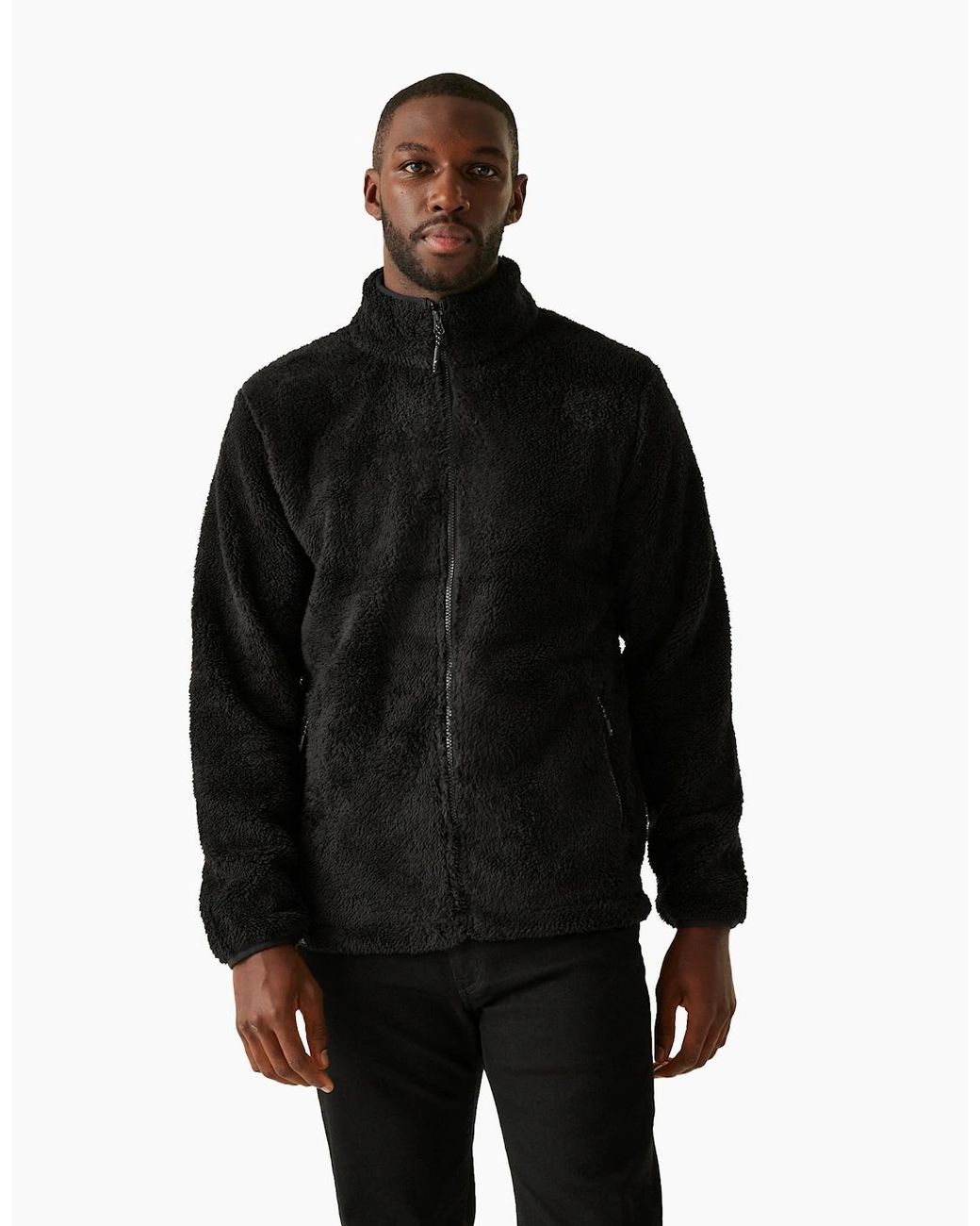 Regatta Black Midoor Fluffy Fleece Jacket for men